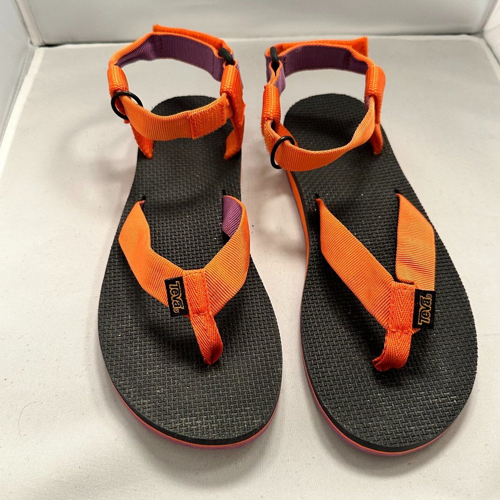 Purple and Orange Teva Sz 8